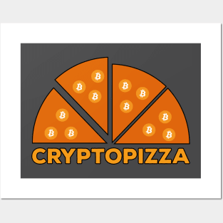 Cryptopizza Bitcoin Posters and Art